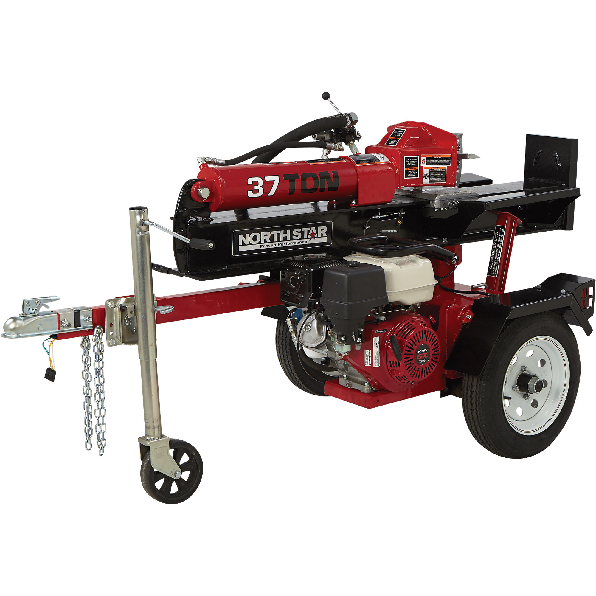 NorthStar Deluxe Horizontal/Vertical Log Splitter, 37-Ton Ram Force, 389cc Honda GX390 Engine